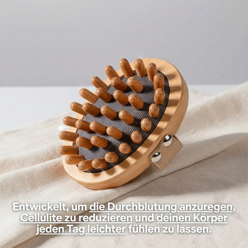 Wooden Anti-Cellulite Body Roller - Promote Blood Circulation & Smooth Skin