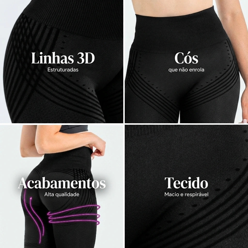 Legging Scolpente 3D - Anticellulite